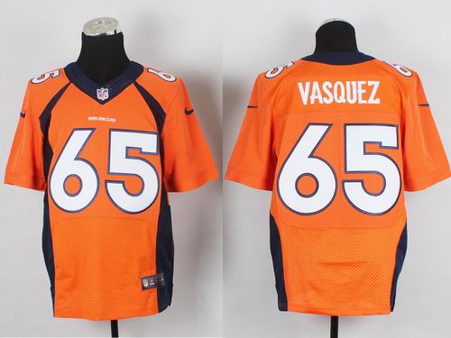 Nike Denver Broncos 65 Louis Vasquez orange Elite nfl Jerseys