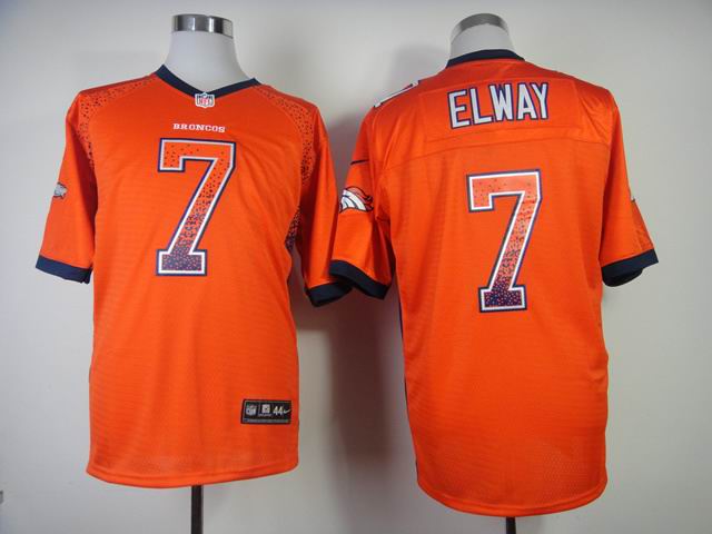 Nike Denver Broncos 7 John Elway drift fashion orange NFL Jerseys