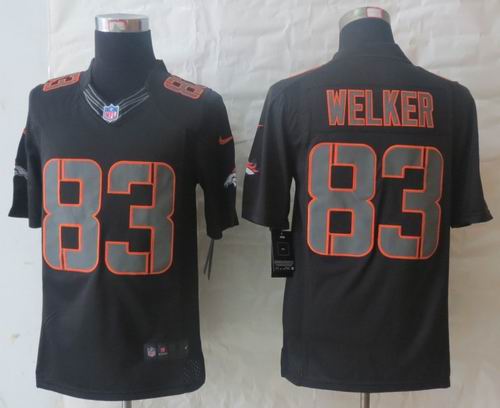 Nike Denver Broncos 83 Welker Impact Limited Black Jerseys