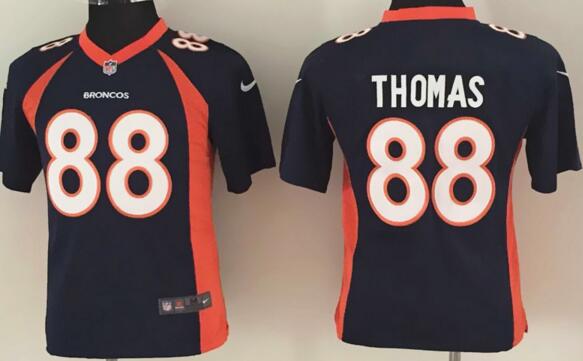 Nike Denver Broncos 88 Thomas Blue kids youth nfl football Jerseys