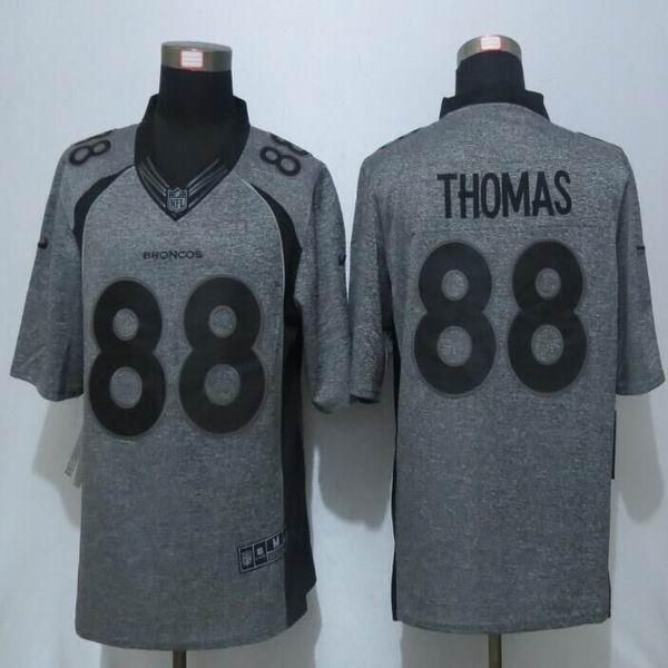 Nike Denver Broncos 88 Thomas Gray Stitched Gridiron Gray Limited Jersey