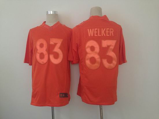 Nike Denver Broncos WELKER 83 dark Orange fashion jerseys