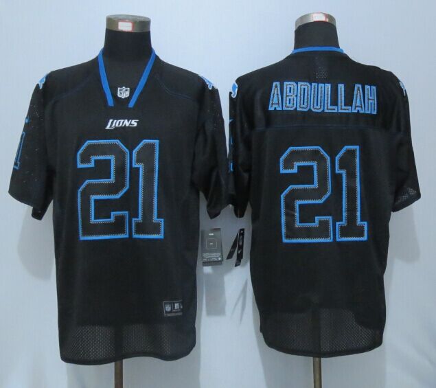 Nike Detroit Lions 21 Abdullah Lights Out Black Elite Jersey