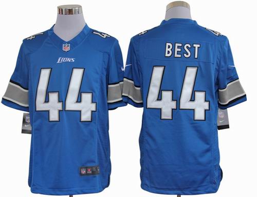 Nike Detroit Lions 44 best blue Limited Jersey
