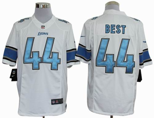 Nike Detroit Lions 44 best white Limited Jersey