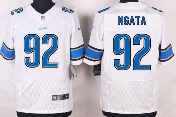 Nike Detroit Lions 92 Haloti Ngata white nfl elite Jersey