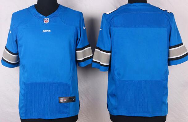 Nike Detroit Lions Blank Light Blue Jersey