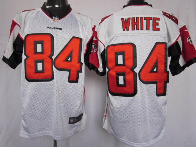 Nike Elite Atlanta Falcons Roddy White 84 White NFL Jerseys
