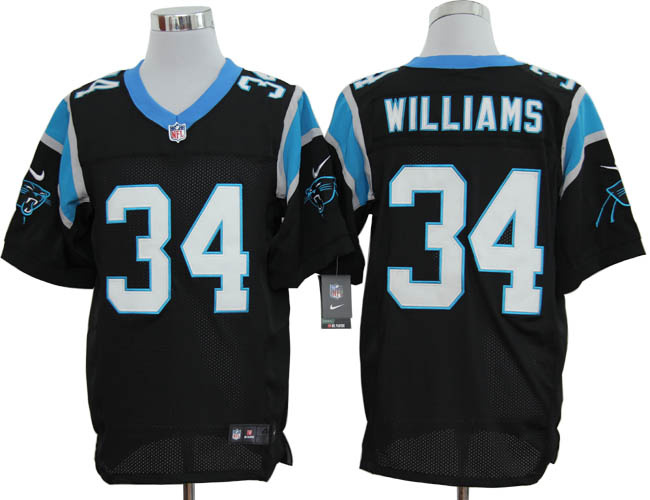 Nike Game Carolina Panthers 34 Deangelo Williams Black NFL Jersey