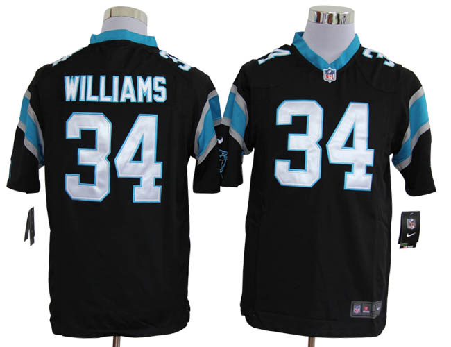 Nike Game Carolina Panthers 34 Deangelo Williams Black NFL Jerseys