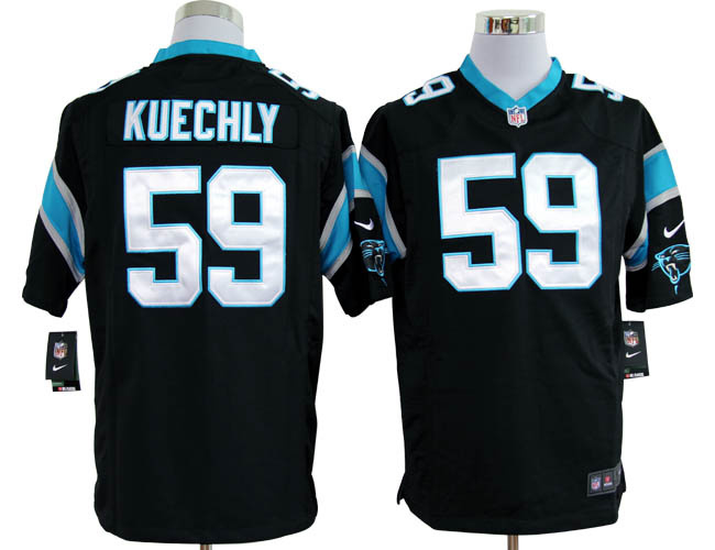 Nike Game Carolina Panthers 59 Luke Kuechly Black NFL Jerseys