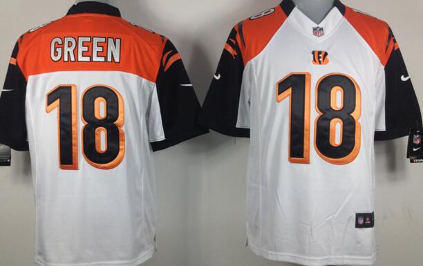 Nike Game Cincinnati Bengals 18 A.J. Green White NFL Jerseys