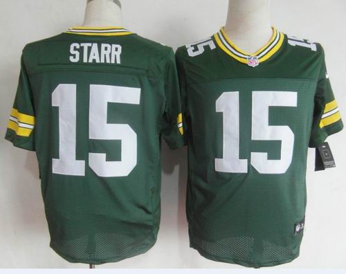 Nike Green Bay Packers 15 STARR Green elite NFL Jerseys