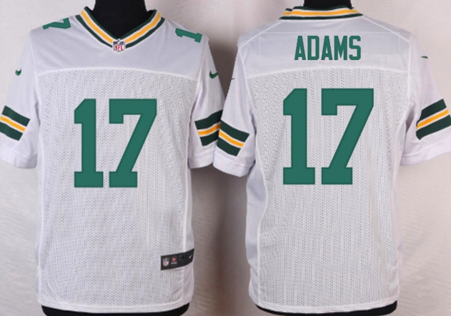 Nike Green Bay Packers 17 Davante Adams Elite white nfl Jerseys