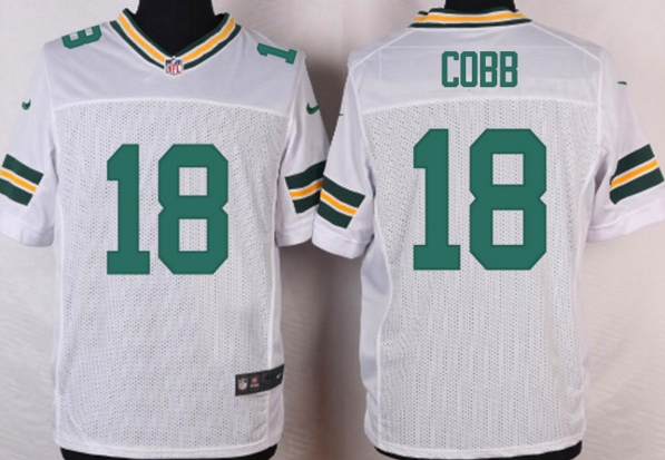 Nike Green Bay Packers 18 Randall Cobb Elite NFL Jerseys White