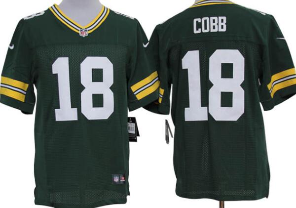 Nike Green Bay Packers 18 Randall Cobb Limited Green NFL Jerseys