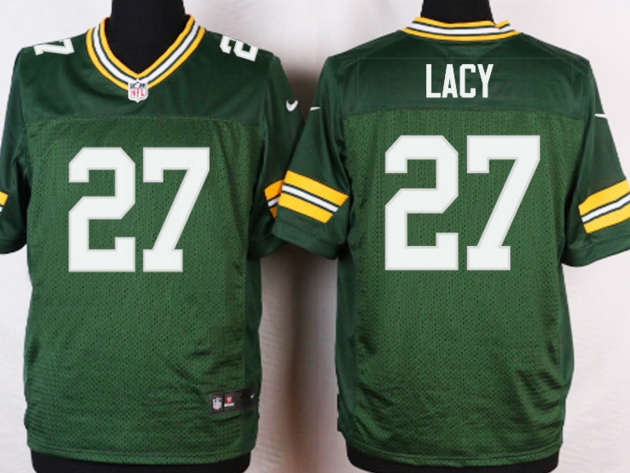 Nike Green Bay Packers 27 Eddie Lacy Green elite NFL Jerseys