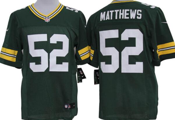 Nike Green Bay Packers 52 Clay Matthews Limited Green NFL Jerseys