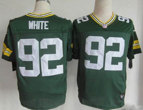 Nike Green Bay Packers 92 WHITE Green elite NFL Jerseys