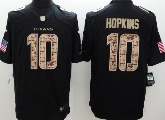 Nike Houston Texans 10 Hopkins black Men usa falg Limited nfl football Jersey