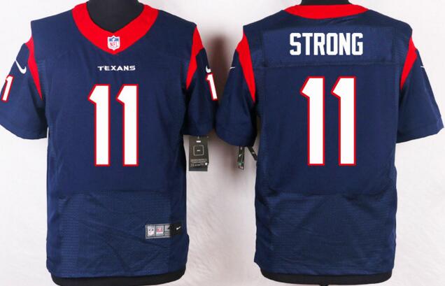 Nike Houston Texans 11 Jaelen Strong elite blue NFL Jerseys