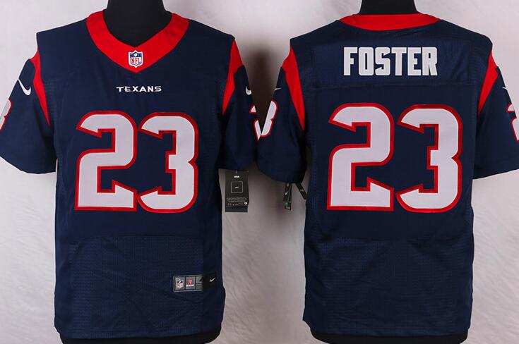 Nike Houston Texans 23 Arian Foster Elite blue NFL Jersey