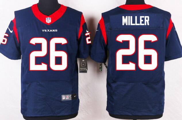 Nike Houston Texans 26 Lamar Miller elite blue NFL Jerseys