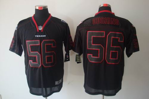 Nike Houston Texans 56 Brian Cushing Elite Black NFL Lights Out Jerseys