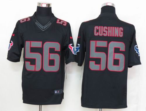 Nike Houston Texans 56 Cushing Impact Limited Black Jerseys