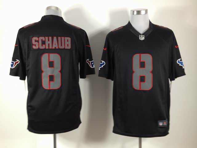 Nike Houston Texans 8 Matt Schaub Impact Limited Black NFL Jerseys