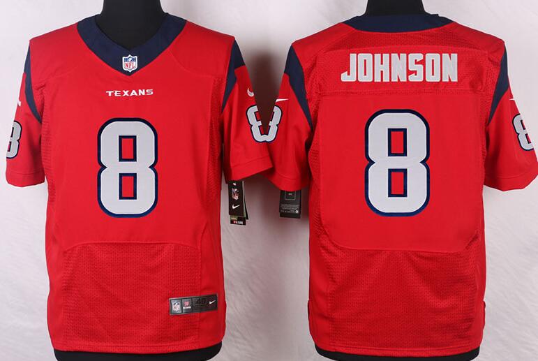 Nike Houston Texans 8 Will Johnson Elite red NFL Jerseys