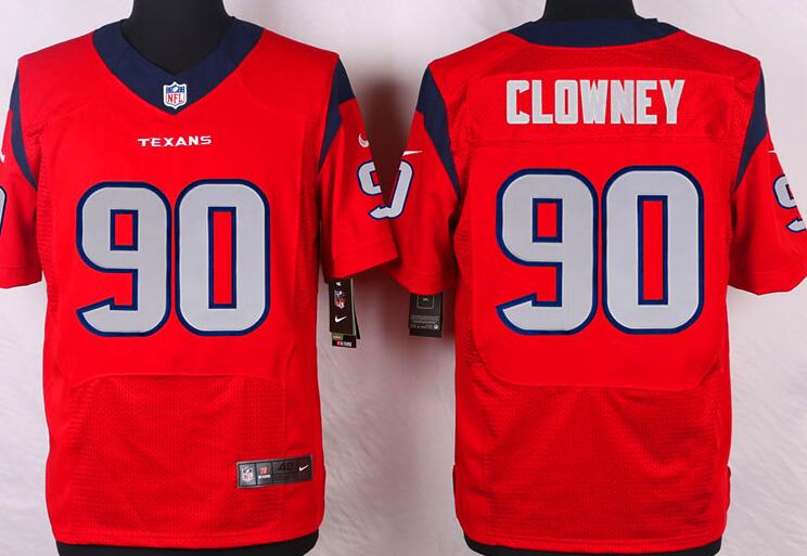 Nike Houston Texans 90 Clowney elite red NFL Jerseys