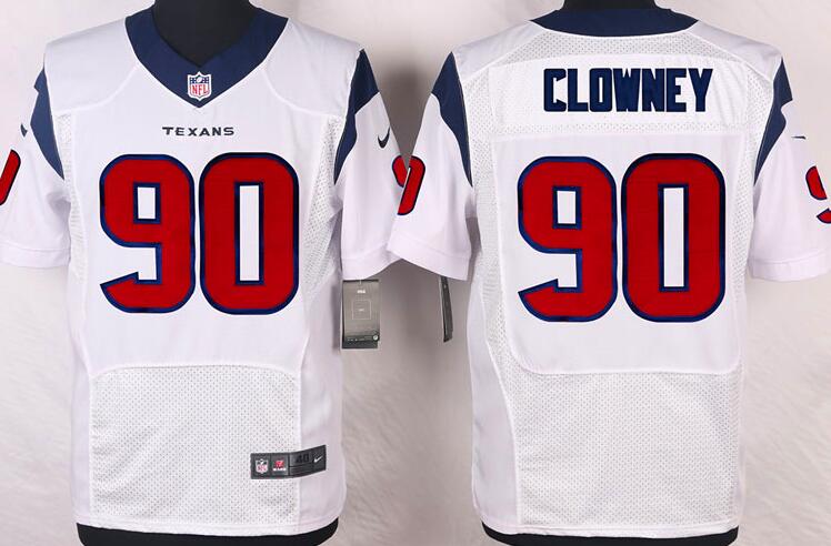 Nike Houston Texans 90 Clowney elite white NFL Jerseys