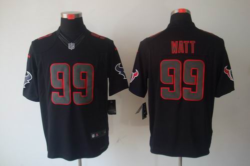 Nike Houston Texans 99 J.J. Watt Impact Limited Black NFL Jerseys