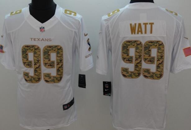 Nike Houston Texans 99 J.J. Watt WHITE usa falg football nfl jersey