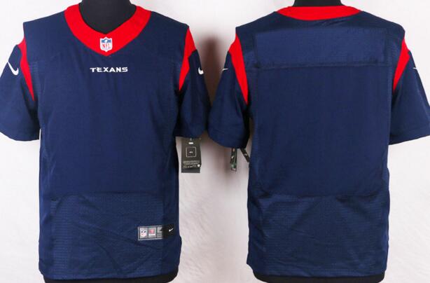 Nike Houston Texans Blank Elite Blue NFL Jerseys