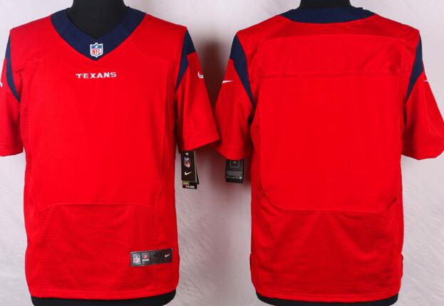 Nike Houston Texans Blank Elite Red NFL Jerseys