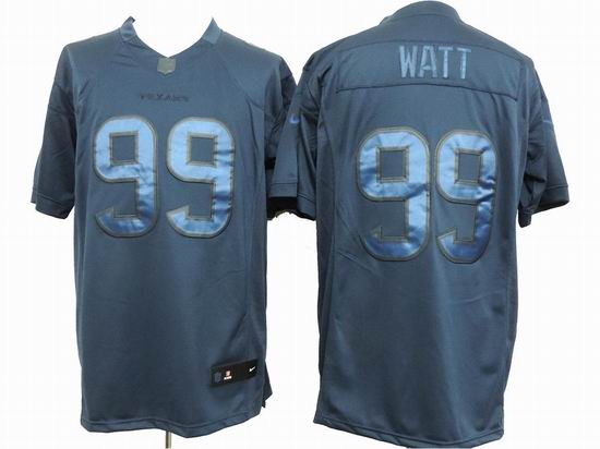 Nike Houston Texans J.J. Watt 99 fashion gray nfl jersey