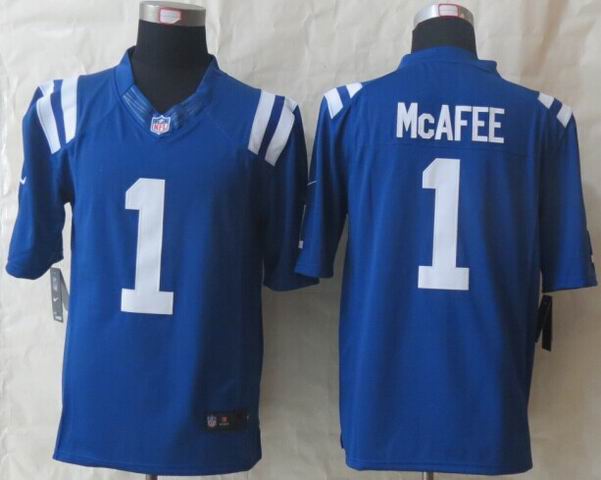 Nike Indianapolis Colts 1 Pat McAfee Blue limited nfl Jersey