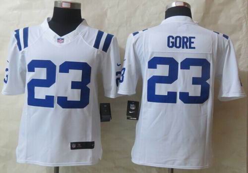 Nike Indianapolis Colts 23 Gore White Limited Jersey