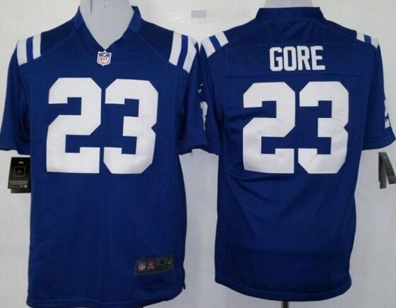 Nike Indianapolis Colts 23 Gore blue nfl football game Jersey