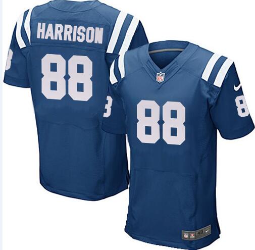 Nike Indianapolis Colts 88 Marvin Harrison elite Blue NFL Jerseys