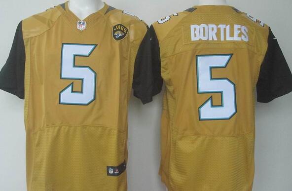 Nike Jacksonville Jaguars 5 Blake Bortles yellow elite NFL Jerseys