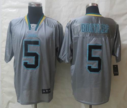 Nike Jacksonville Jaguars 5 Bortles Lights Out Grey Elite Jerseys