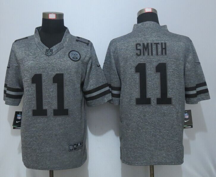 Nike Kansas City Chiefs 11 Smith Gray Men Stitched Gridiron Gray Limited Jersey