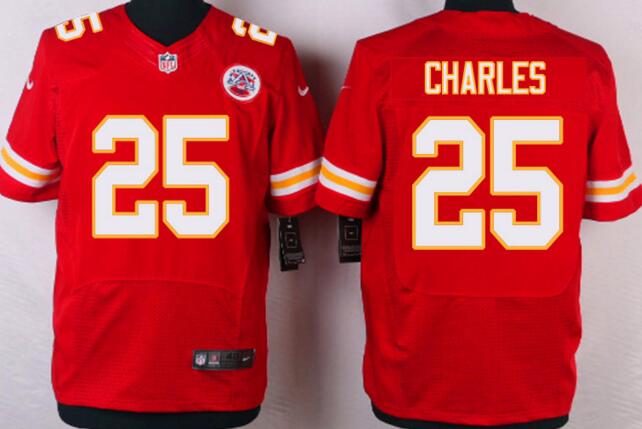 Nike Kansas City Chiefs 25 Jamaal Charles red NFL elite football men Jerseys