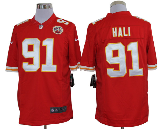 Nike Kansas City Chiefs 91 Tamba Hali Limited Red NFL Jerseys
