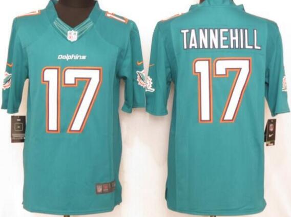 Nike Miami Dolphins 17 tannehill green Limited Jersey