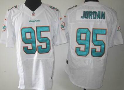 Nike Miami Dolphins 95 Dion Jordan Elite white NFL Jerseys