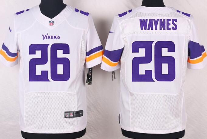 Nike Minnesota Vikings 26 Trae Waynes white nfl elite jerseys